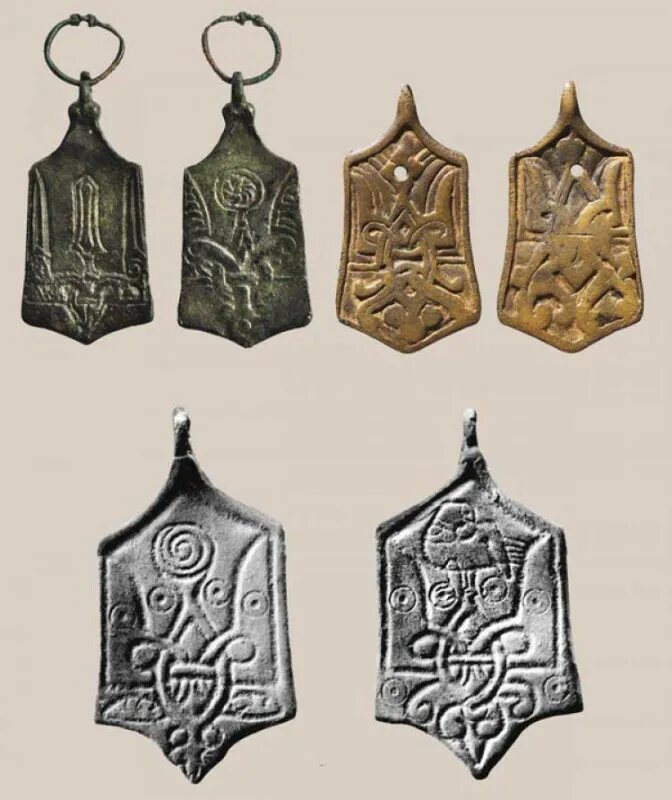 двузубец рюриковичей. вещи рюрика. археологические находки кривичей. тамга святослава. герб князя владимира рюриковича.