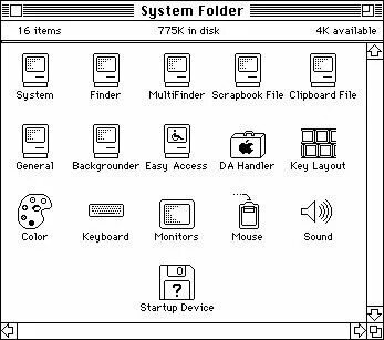 System folder