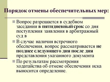 Обеспечительные меры физическому лицу
