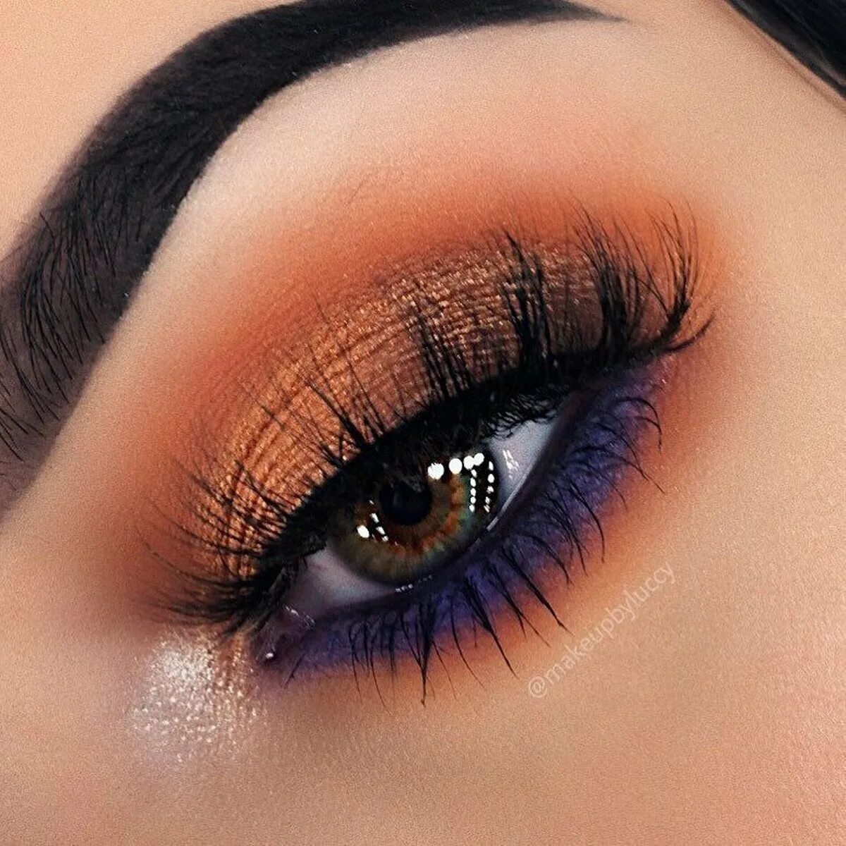 Макияж для карих глаз. Красивый макияж для карих глаз. Макияж с оранжевыми тенями. Оранжевый макияж для карих глаз.