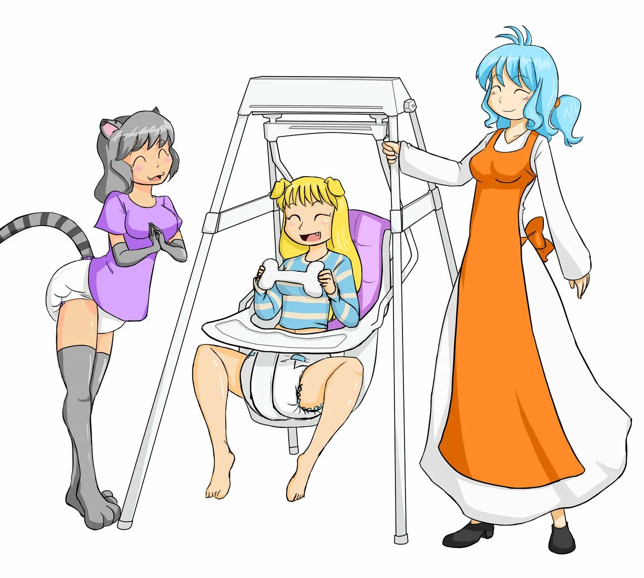 Experiment with sisters body