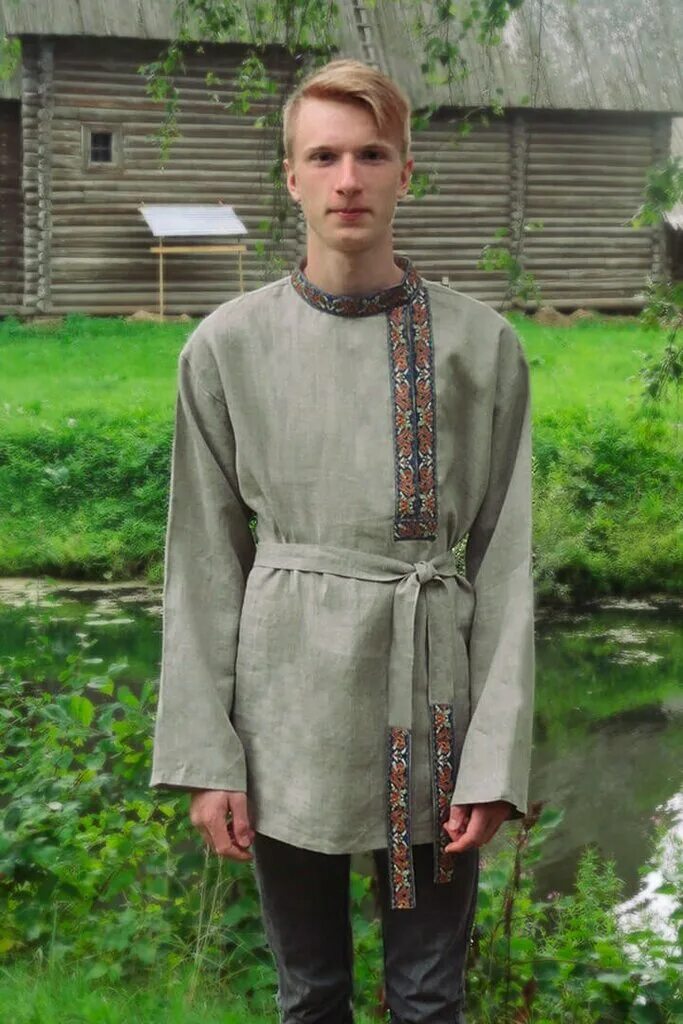 Русская одежда лен