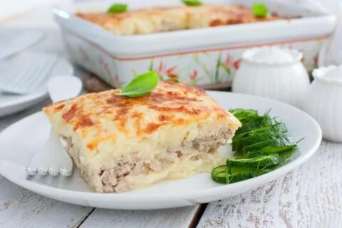 Запеканка с копченым окорочком