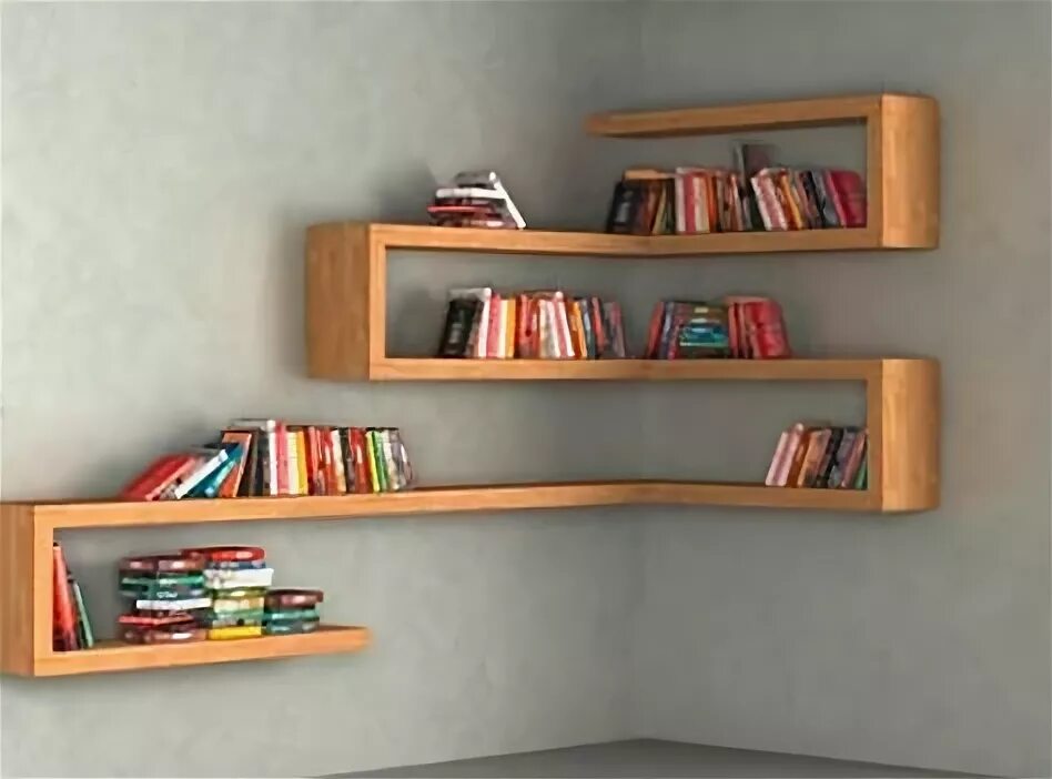 Муебле esquineros de Мадера Mueble para куарто сала estantes flotante de сокраща
