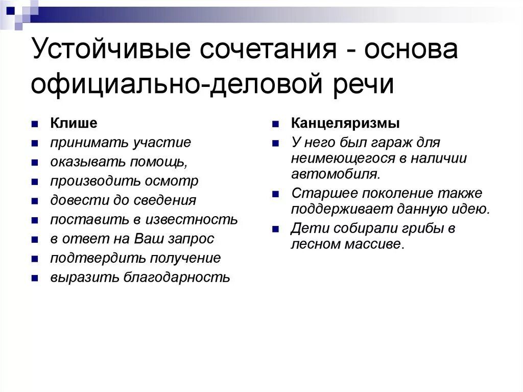 Устойчивое словосочетание слов. Словосочетания официально-делового стиля. Устойчивые словосочетания официально-делового стиля. Клише делового стиля примеры. Клише официально делового стиля.