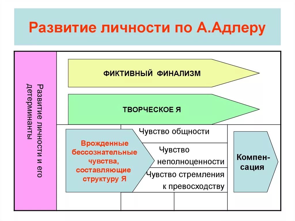 Теория личности адлера. Индивидуальная психология Адлера схема. Теория Адлера психология личности. Индивидуальная психология Адлера структура личности.