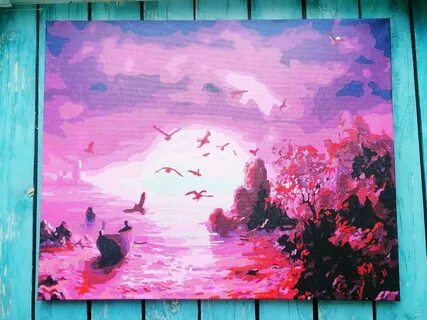 Картина акрилом по номерам