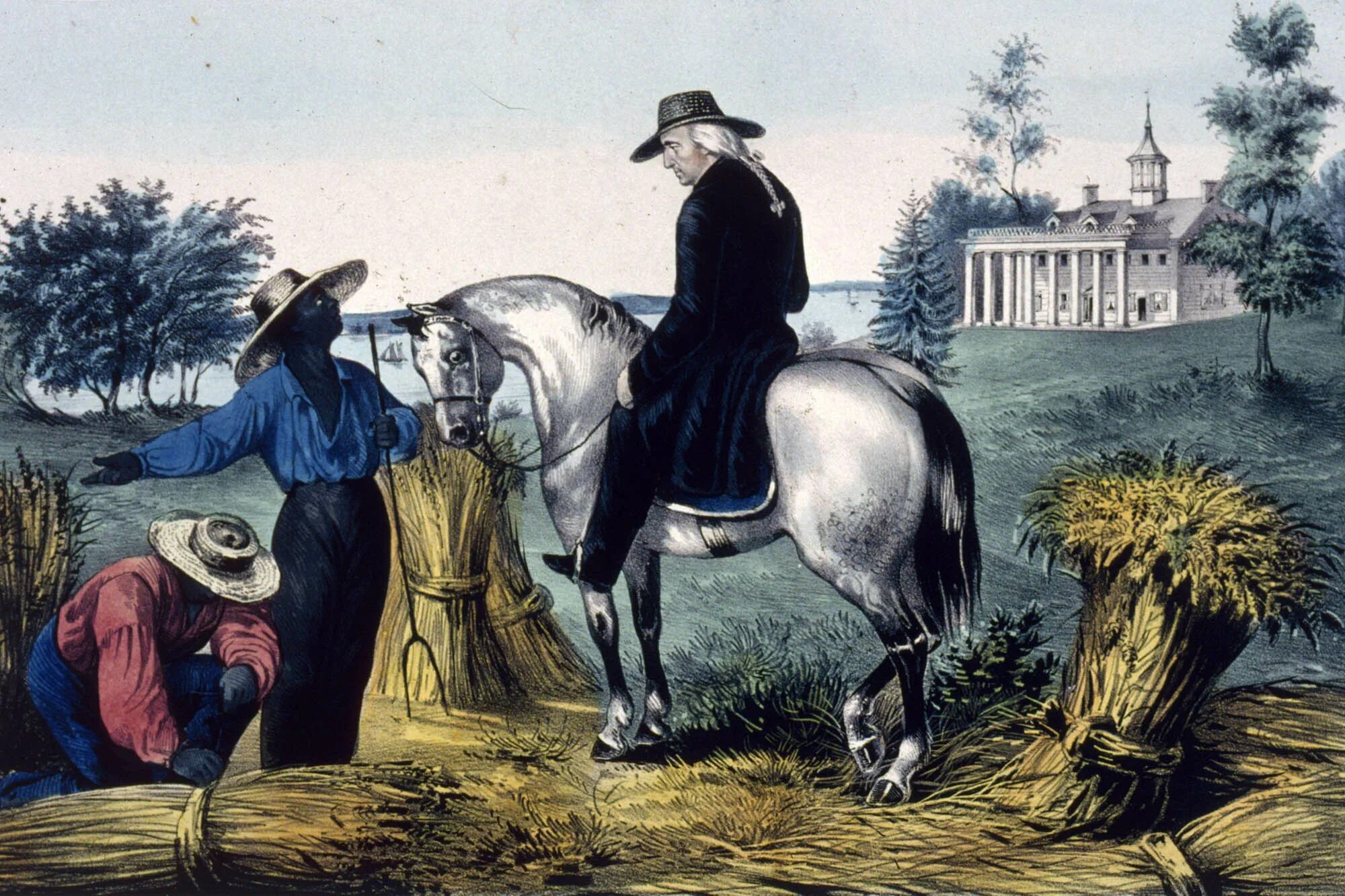 Новейшее время хозяйство. Джордж Вашингтон плантатор. Джордж Вашингтон на плантации. Американские фермеры 19 века. Сельское хозяйство США 19 век.