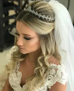 Фата прическа длинные волосы