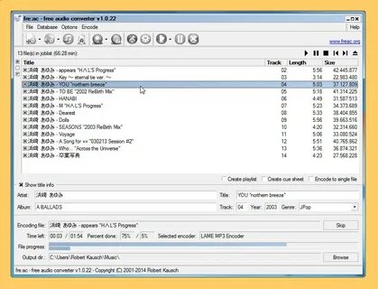 Encoded file