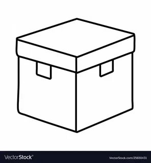 Коробка черно белая