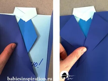 Открытка в виде рубашки