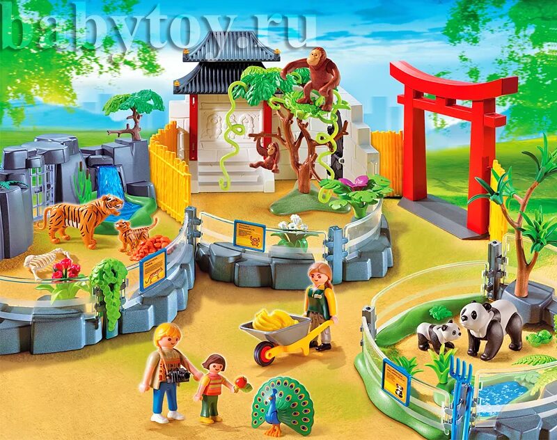 Плеймобил конструктор зоопарк. Playmobil 4852. Набор зоопарк