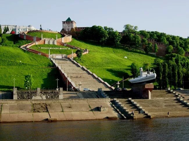 Чкаловская места. Нижний Новгород набережная Чкаловская лестница. Чкаловская лестница Нижний Новгород. Чкаловская лестница набережная. Чкаловская лестница Нижний Новгород с памятником Петру 1.