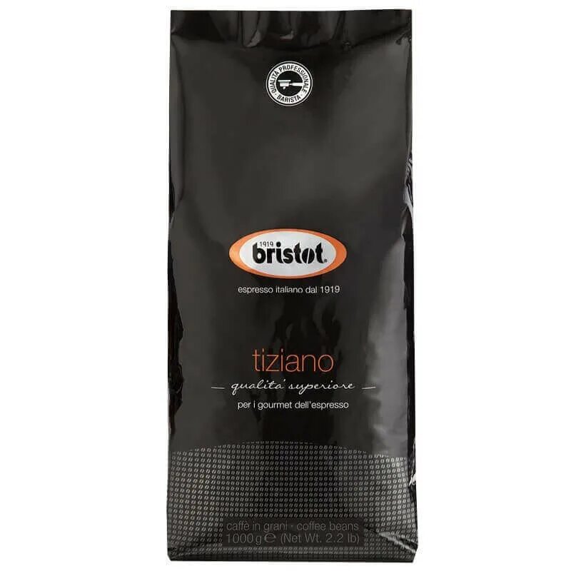 Кофе в зернах Bristot Espresso. Кофе в зернах Bristot Tiziano. Кофе зерновой Bristot Espresso, 1000гр. Кофе в зернах Bristot Espresso Plus. Купить зерновой кофе для кофемашины недорого