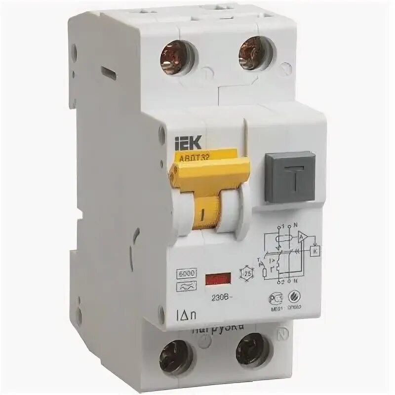 Iek диф автомат 16а. Iek диф автомат 16а