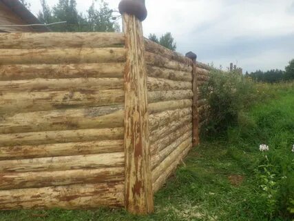 Красивый забор из горбыля своими руками