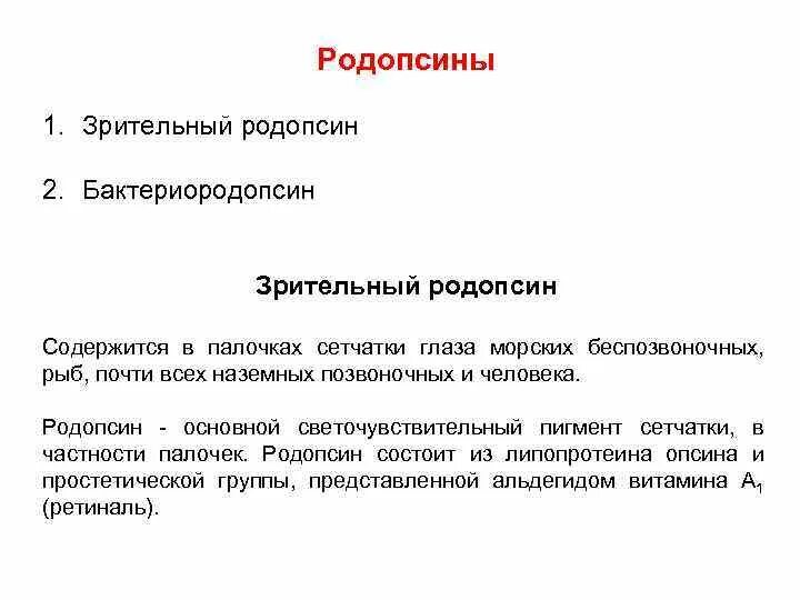 Содержат пигмент родопсин. Белок родопсин функция. Родопсин функция белка. Родопсин содержится в. Простетическая группа родопсина.