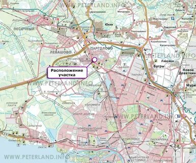 Карта поселков санкт петербурга