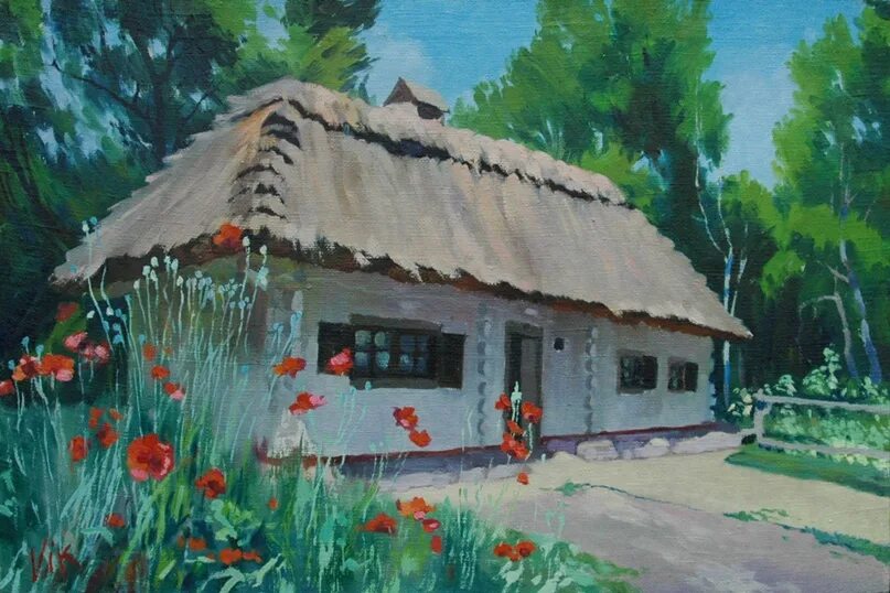Хата рисунок. Казачья хата. Казачья хата рисунок. Рисование украинской хаты. Украинская хата с соломенной крышей.