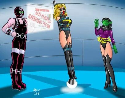 Tight spandex, a lovely body and golden blonde hair make Ms. Marvel a very ...