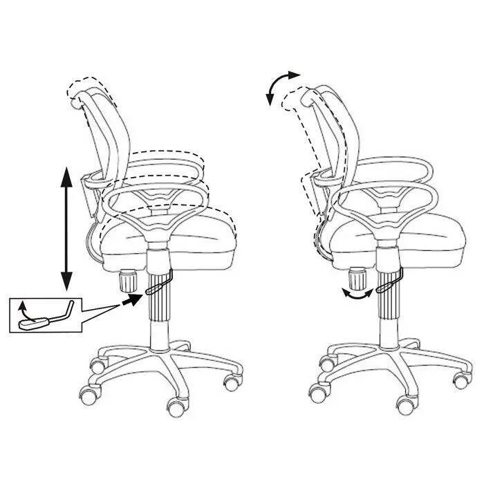 Поломки кресла офисного для списания. Кресло опустилось и не поднимается. Стул steelcase. Регулировка офисного кресла рычаги. Компьютерный стул постоянно опускается.