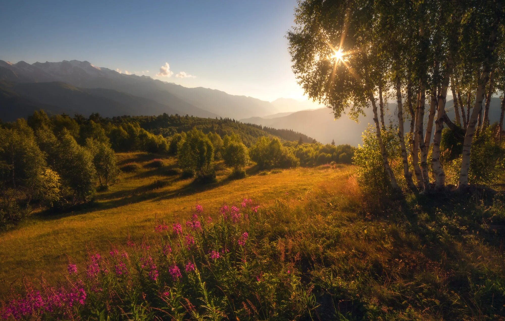 Солнечный пейзаж. Пейзаж с солнцем. Красивые солнечные пейзажи. Природа России.