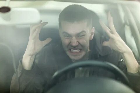 Мужик в пробке