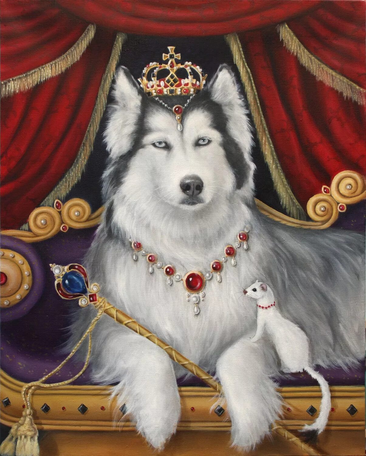 Руководство по воспитанию королевской собаки. Король собака. Собака в короне. Собаки в королевских нарядах. Царские картины с собаками.
