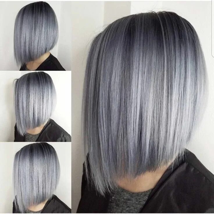 Short Hairstyle 2018 - 47 Grey hair video, Short grey hair, Silver hair color