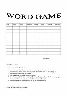 Word game перевод
