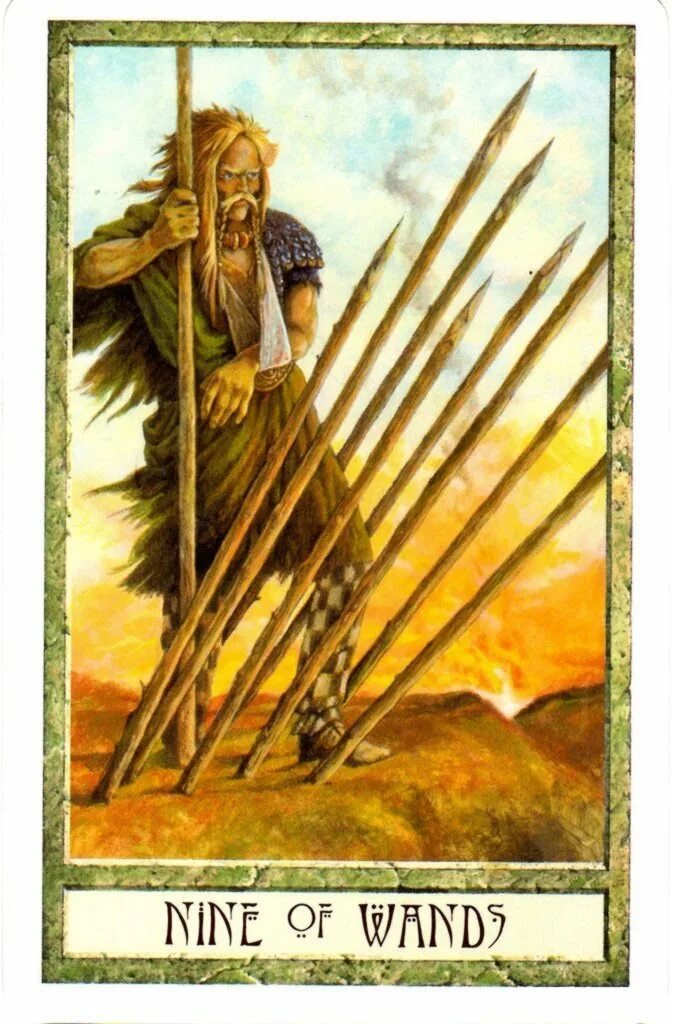 Девятка жезлов девятка мечей. Druidcraft tarot галерея. 9 жезлов таро галерея. друидкрафт таро галерея. девятка скипетров таро.