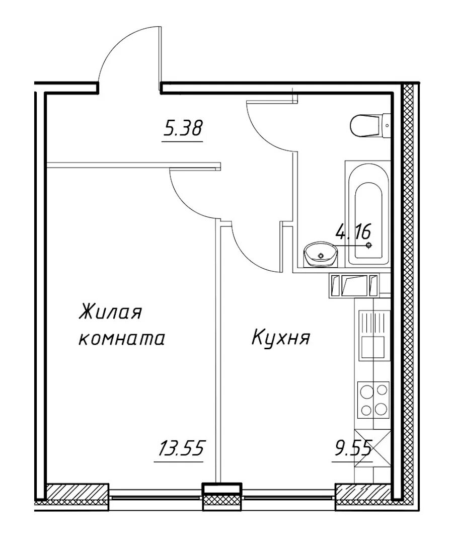 Планировки однокомнатных квартир 32 кв. Схема однокомнатной квартиры. Типовой план однокомнатной квартиры. План схема однокомнатной квартиры.