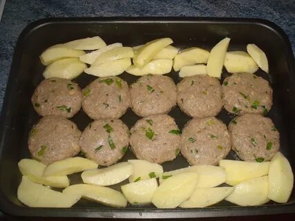 Котлеты с картошкой в духовке