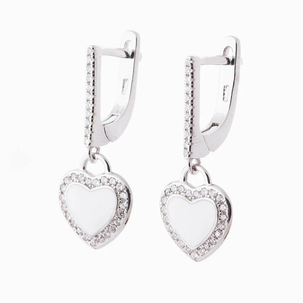 Серьги сердечки с фианитами. Серьги из серебра с фианитами 94023130. серьги сердечки серебро фианит exclaim. 05022362-6 серьги серебро с фианитами апарт. валберис серьги серебряные висячие с фианитом.