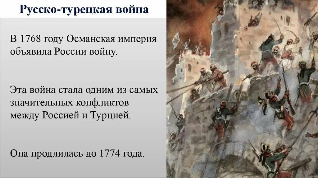 Османская и российская империя. Османская Империя 1774.