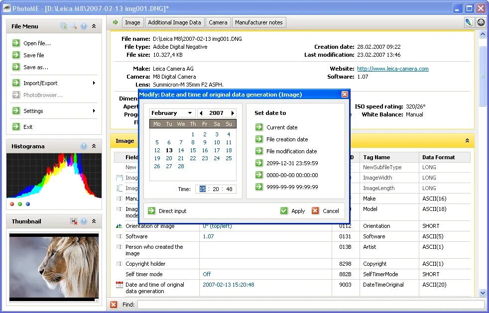 Exif редактор. Photome. photome пробег камеры. редактировать exif. photome v079r17.