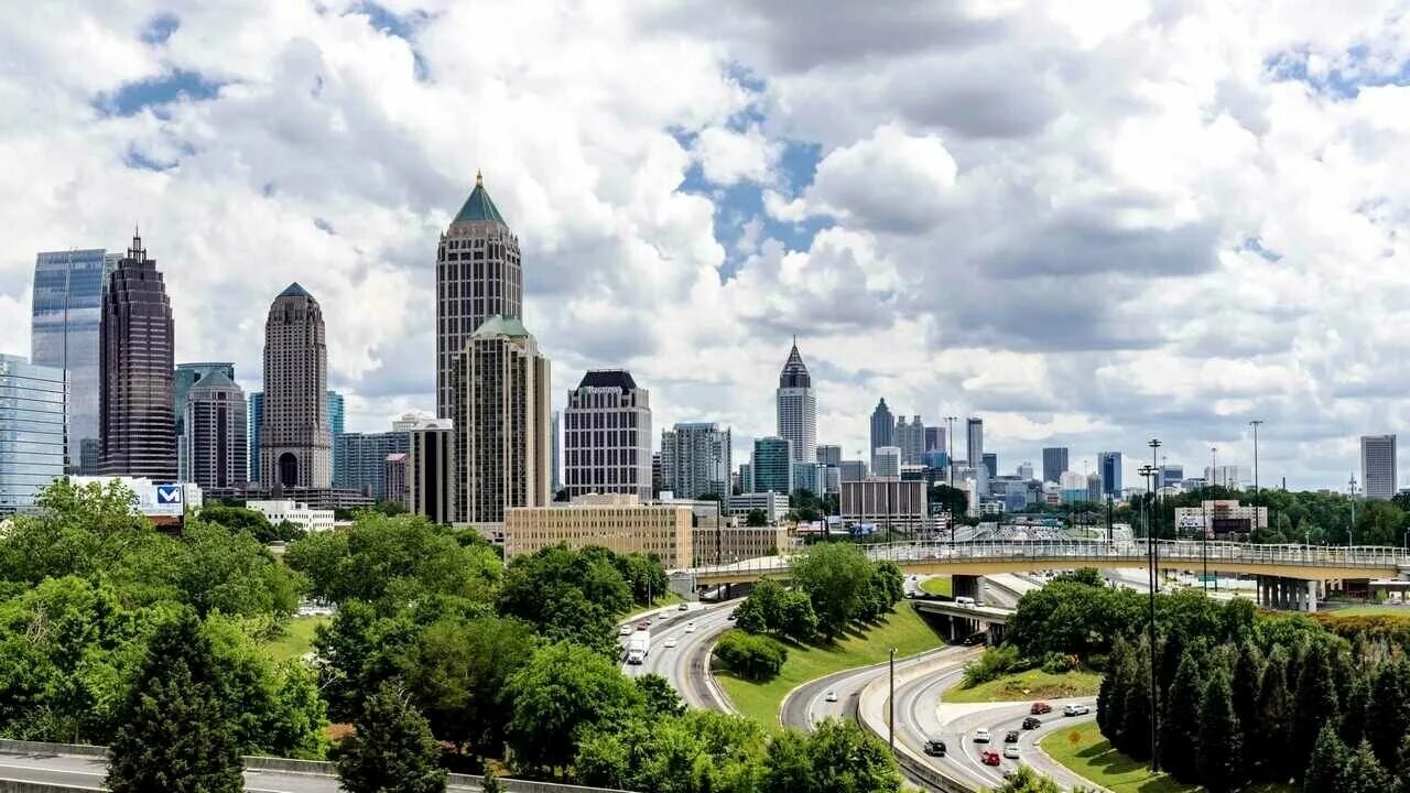 город атланта штат джорджия. атланта сити. Atlanta skyline. атланта сити. город атланта штат джорджия.