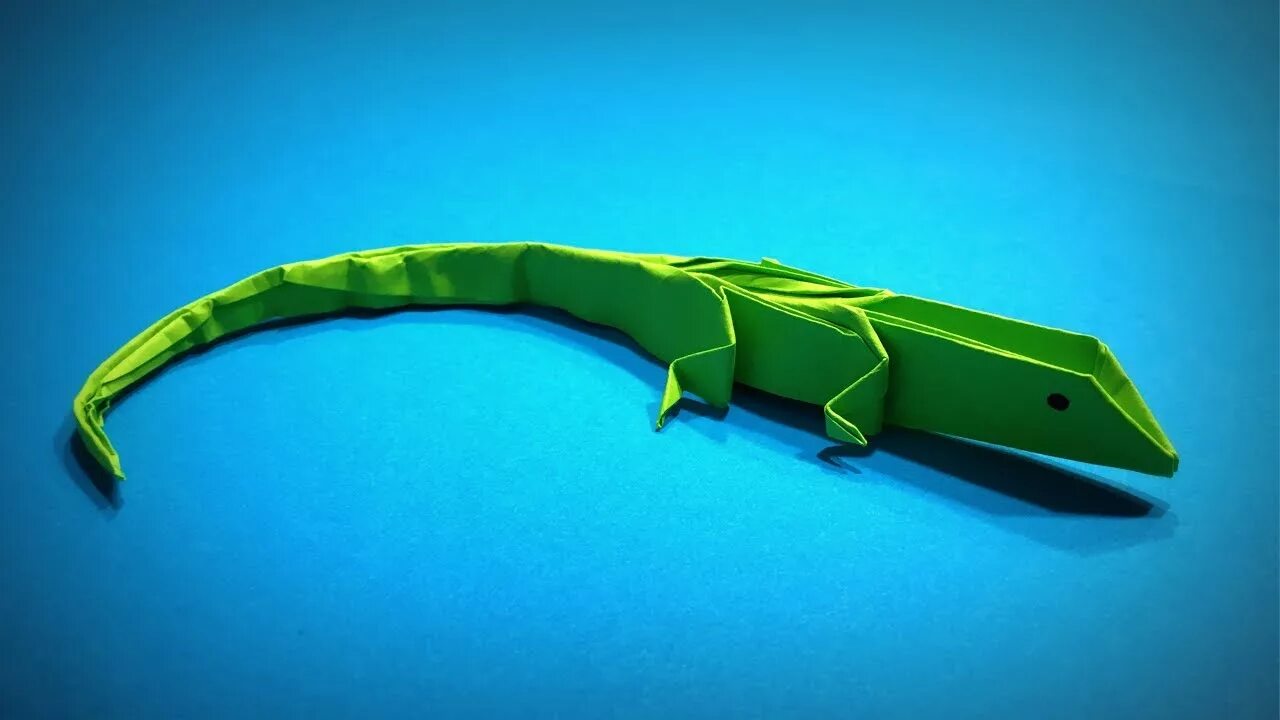 Симпатичная ящерица оригами Origami lizard, Origami, Origami paper