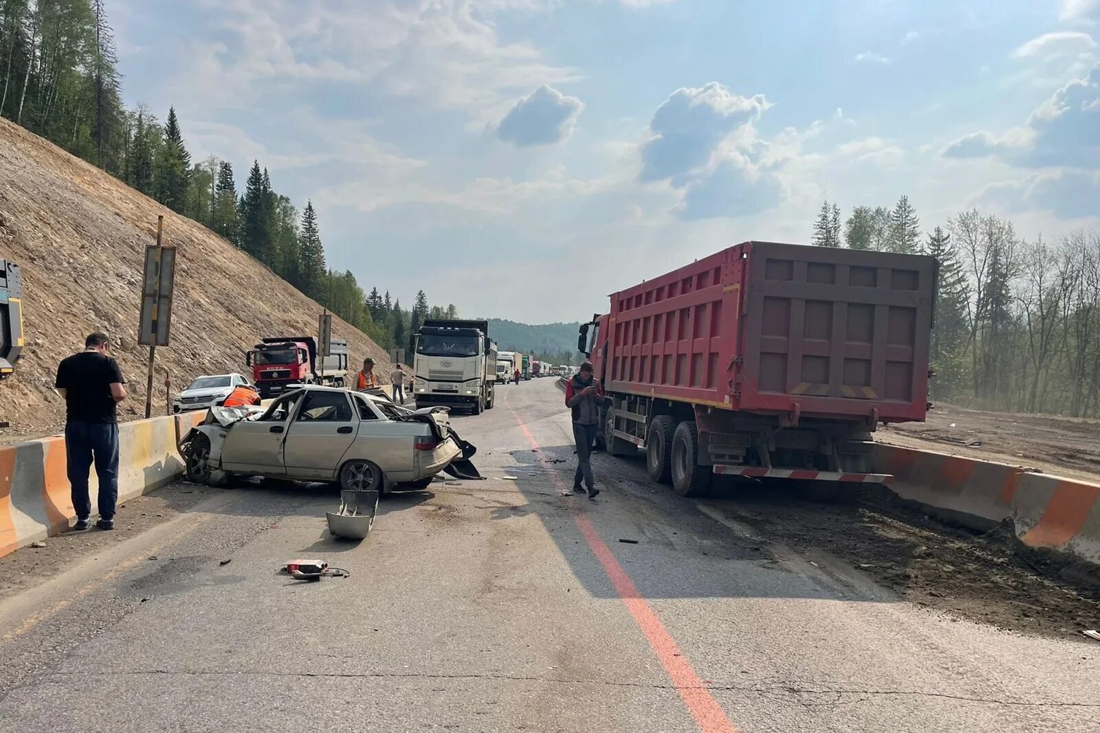 Трасса. М5 Урал. Фура на трассе. Авария м5 челябинская область