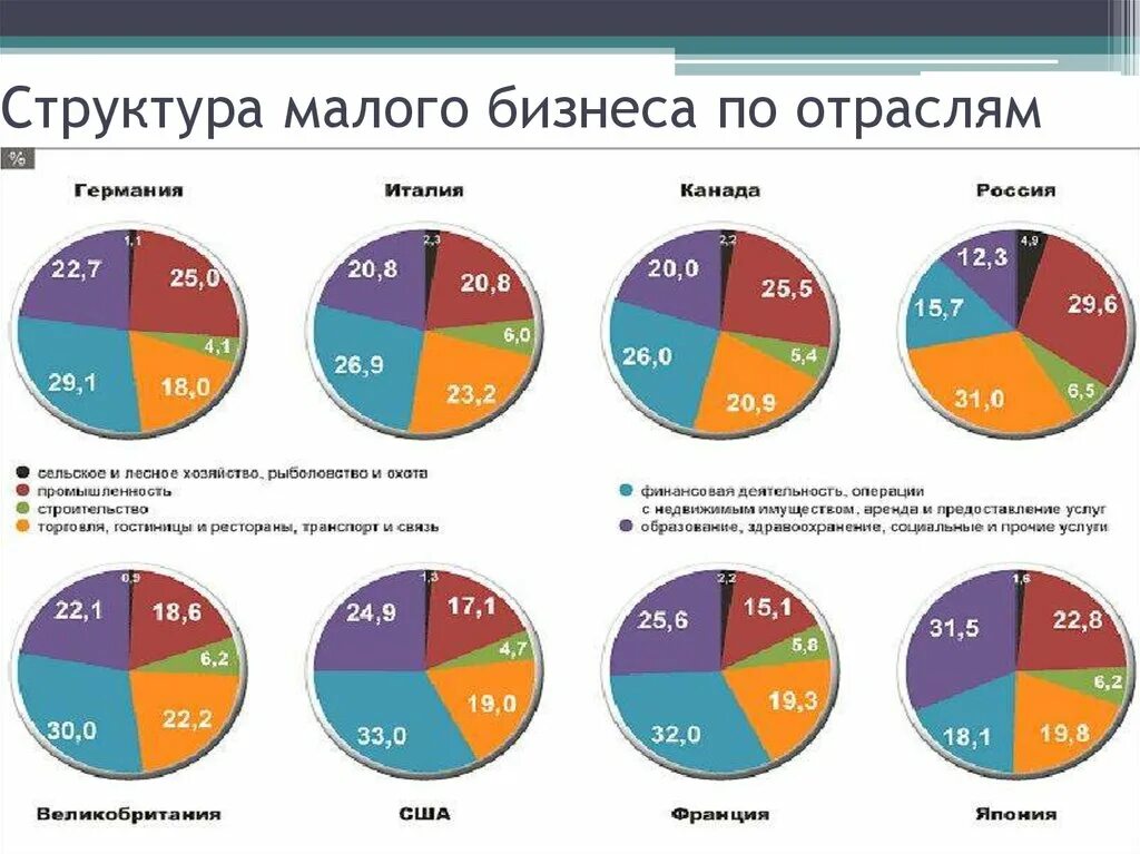 Экономические отрасли сша. Структура малого бизнеса в России по отраслям. Отраслевая структура малого и среднего бизнеса в России 2020. Структура малого бизнеса. Малый бизнес в России структура.