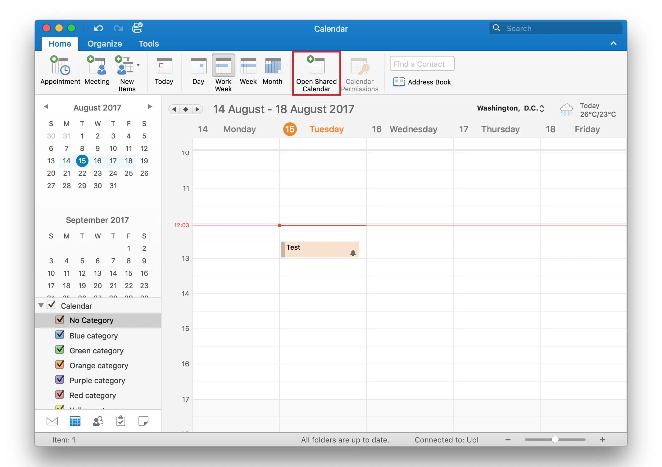 Основные папки программы ms Outlook