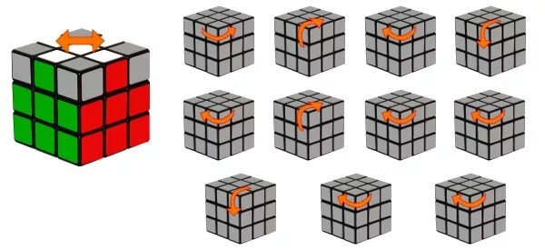 Рубик крест. Формулы кубика Рубика 3х3 верхний крест. Комбинации для Рубика 3х3. Рыбка в кубике Рубика 3 на 3. Крест кубик Рубика 3х3.
