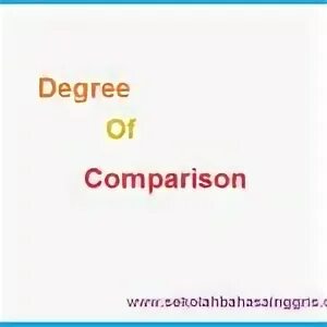 Degrees of comparison 4 класс