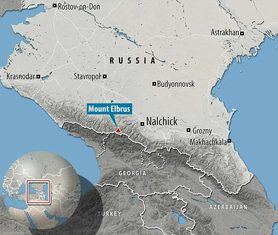 Эльбрус где находится в каком городе россии. Местоположение горы Эльбрус на карте России. Местонахождение горы Эльбрус на карте. Эльбрус на карте Кавказа. Гора Эльбрус на карте.