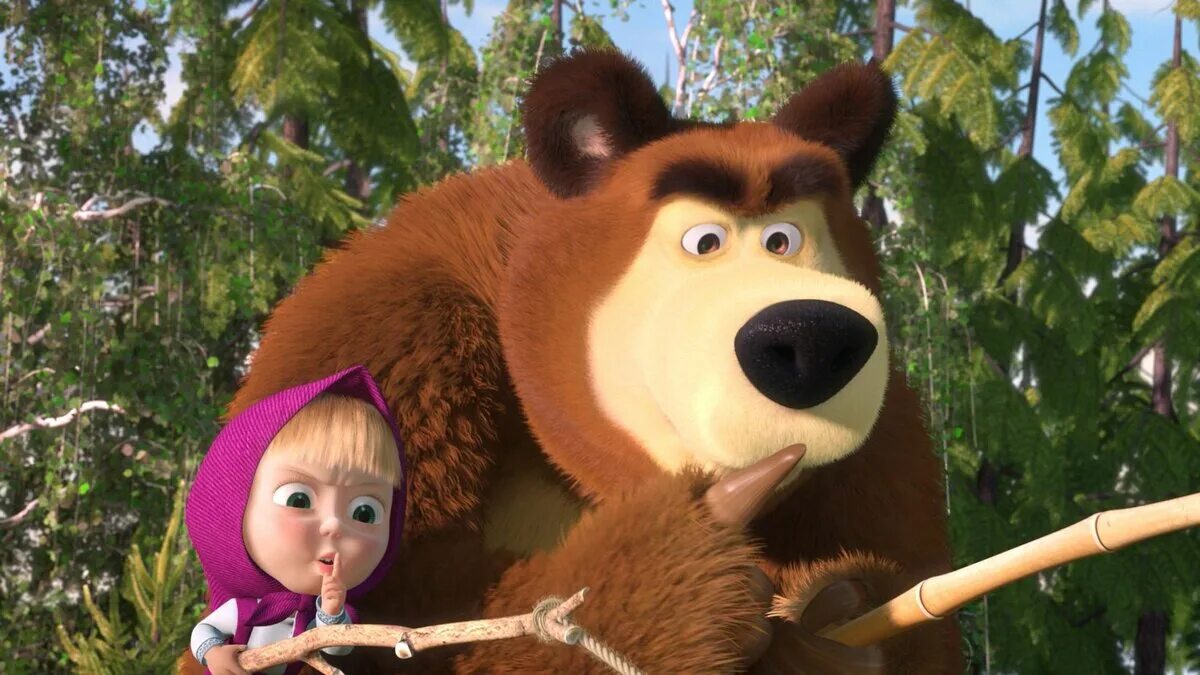 Почему маша из мультсериала живет 1. Медведь с мультфильма Маша и медведь.