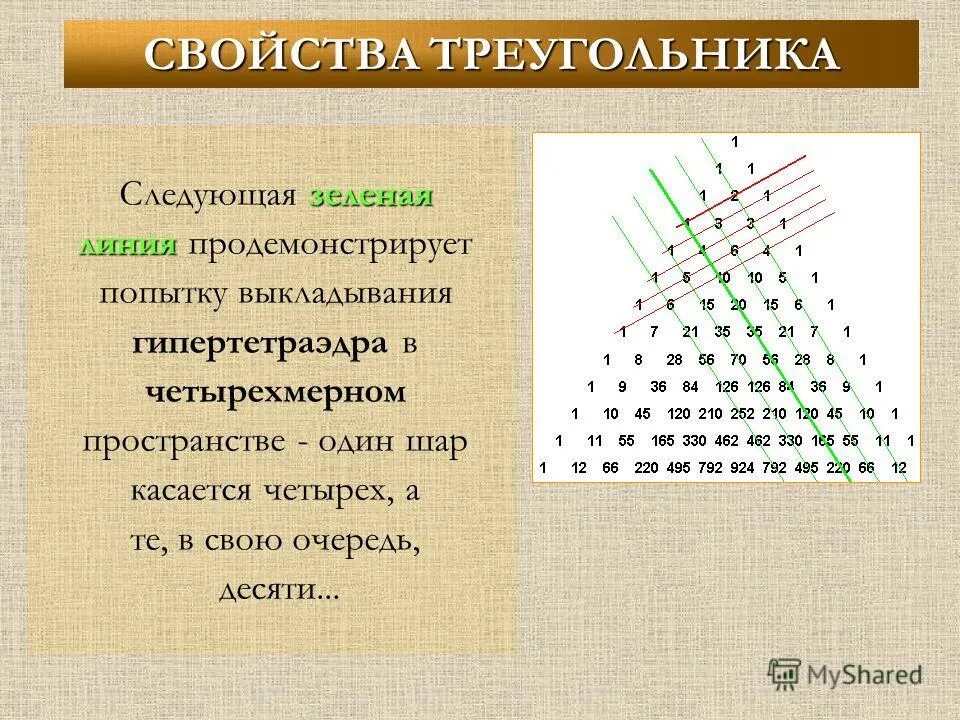 Какие свойства треугольника