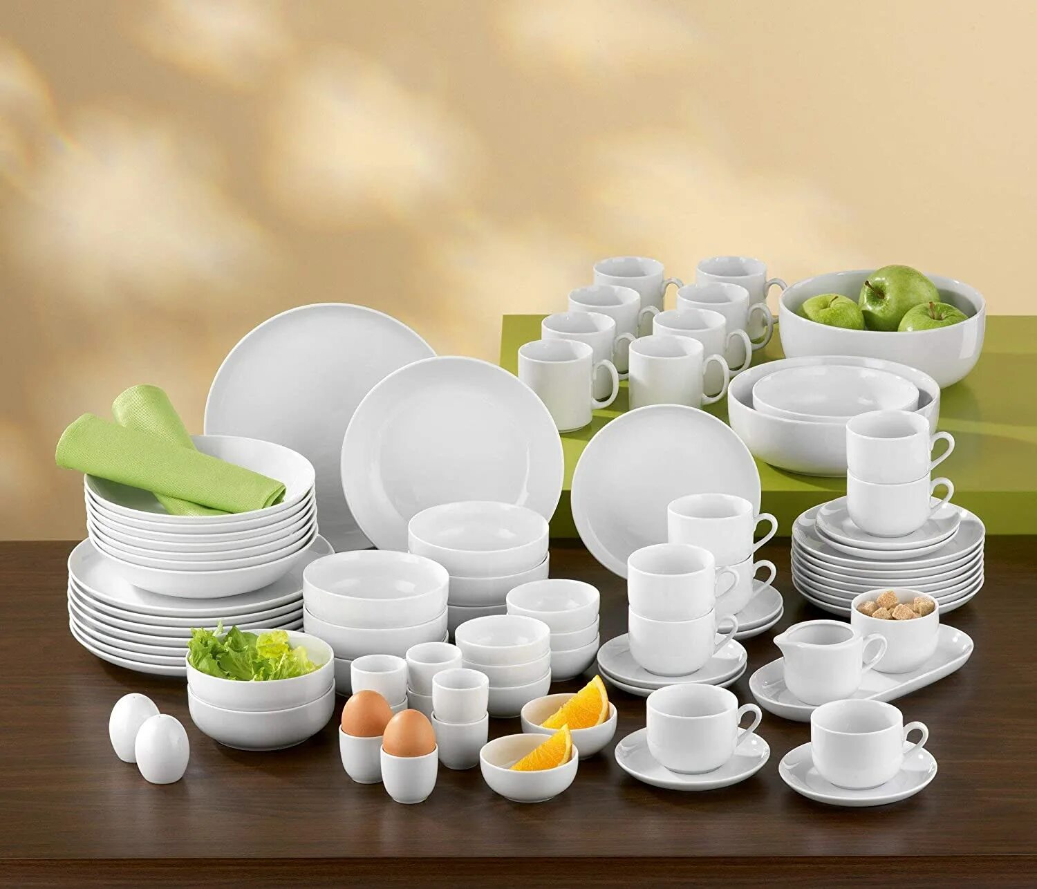 80 set. Creatable сервиз белый. white porcelain tableware. dinner set. dinnerware set.