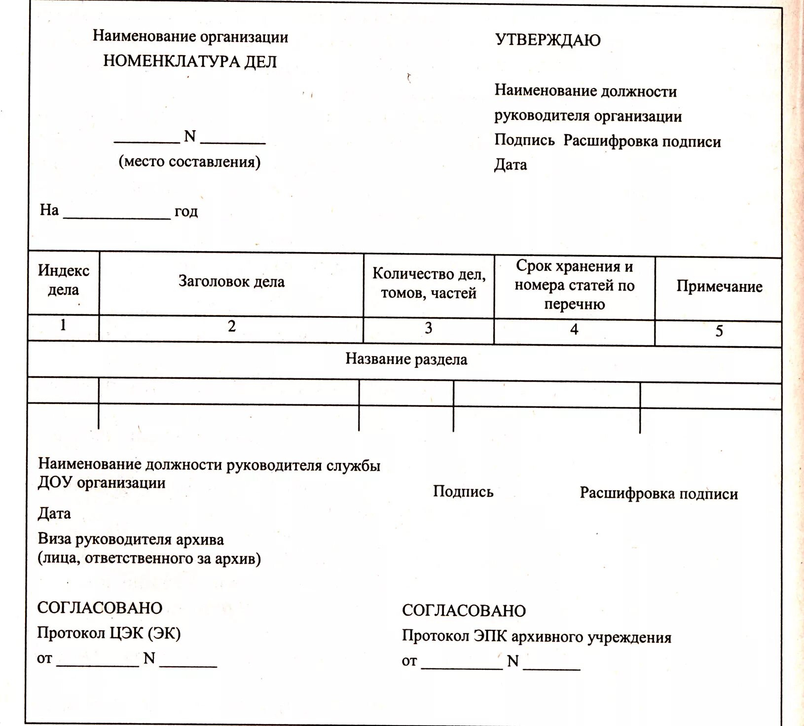 Приказ по делу производства