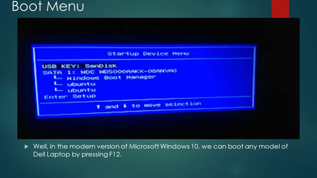 Как открыть boot. F12 Boot menu в биосе что это. Boot menu dell ноутбук. Бут меню на ноутбуке dell. Dell Boot menu Key.